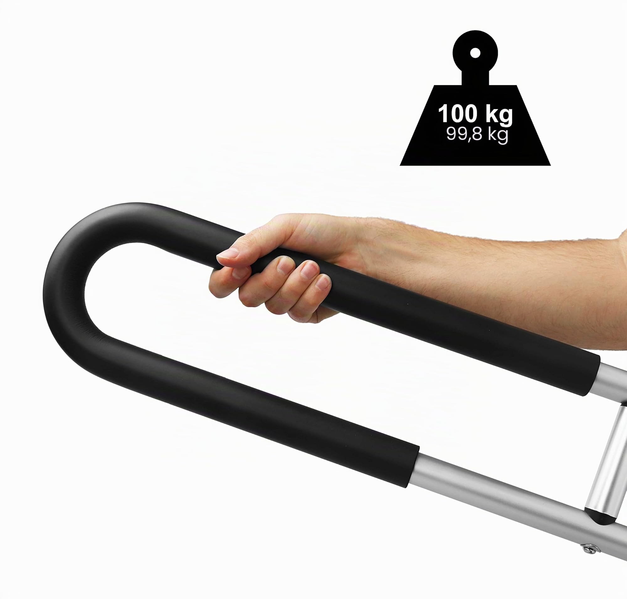 PEPE Mobility Maniglione Bagno Disabili Imbottito Ribaltabile (58 cm, x1 Unità), Bracciolo Ergonomico da Muro, Sicurezza per Anziani e WC