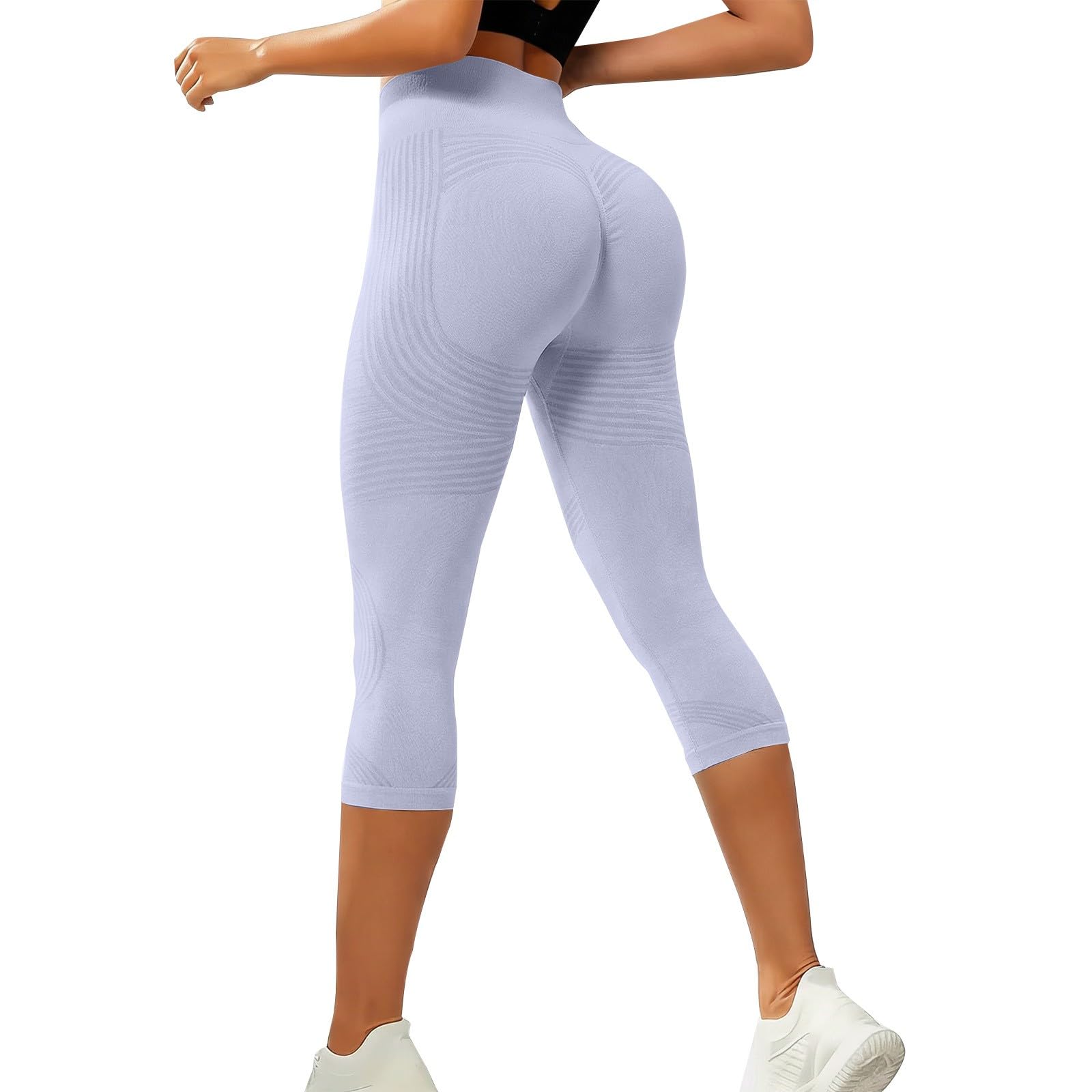 Coreex Celluflex 3D-Kompressionsleggings, Leggings Damen 3/4 LipöDem Anti Cellulite Leggings kompressionsleggins Damen High Waist Push-Up Trousers Yoga Fitness Sportleggins Sommerhose