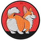 Corgi Patch for Clothes Welsh Pembroke Funny Butt Dog – Embroidered Iron on Patch for Backpack Jacket - Fabric Patches for Clothes Souvenirs & Gifts for Animal Lovers ID45095