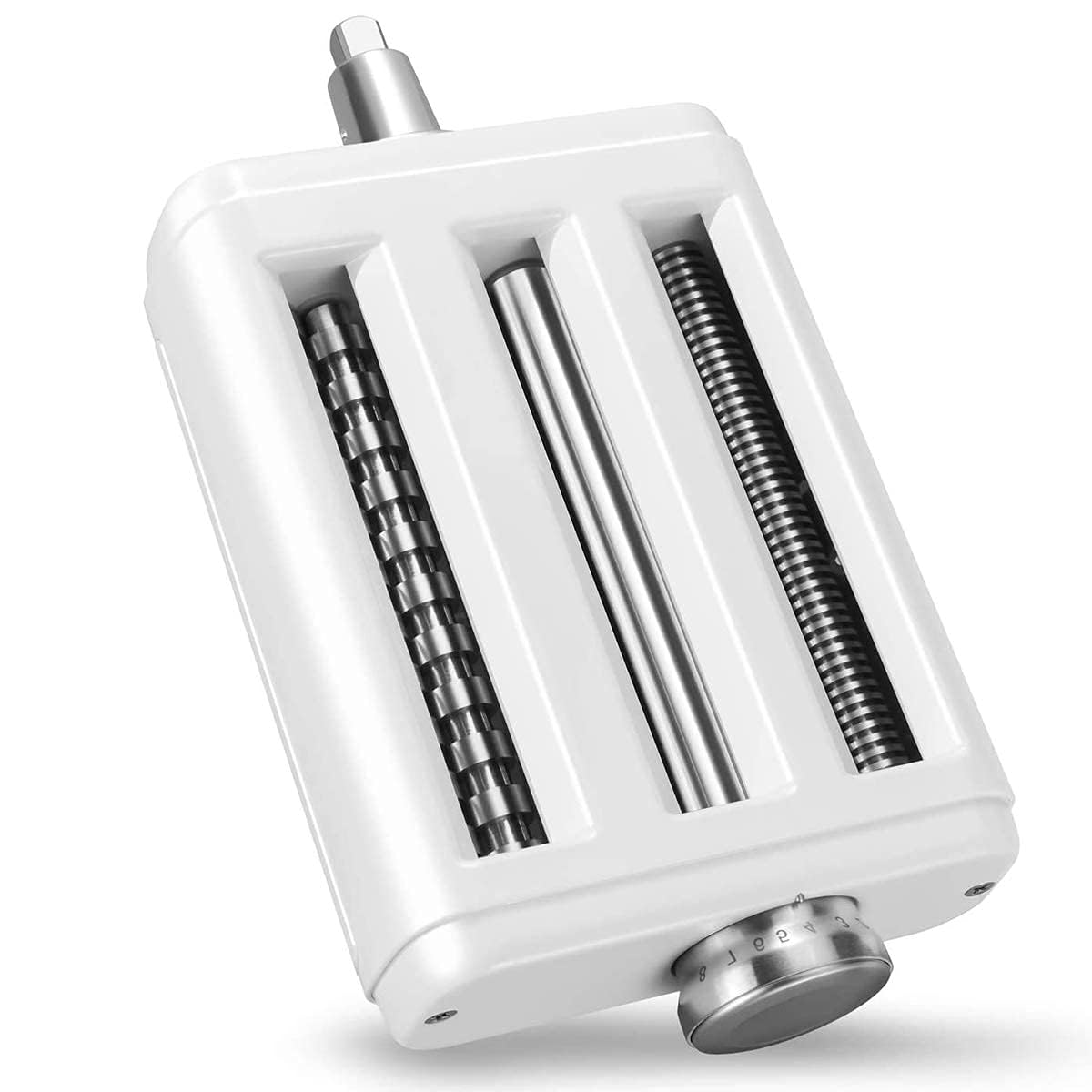 NALACAL Pasta Maker Attachment for Mixers, Noodle Maker 3 in 1 Set of Pasta Sheeter Fettuccine including Pasta Sheet Roller, Spaghetti Cutter, Fettuccine Cutter, Kitchen aid Mixer Accessories