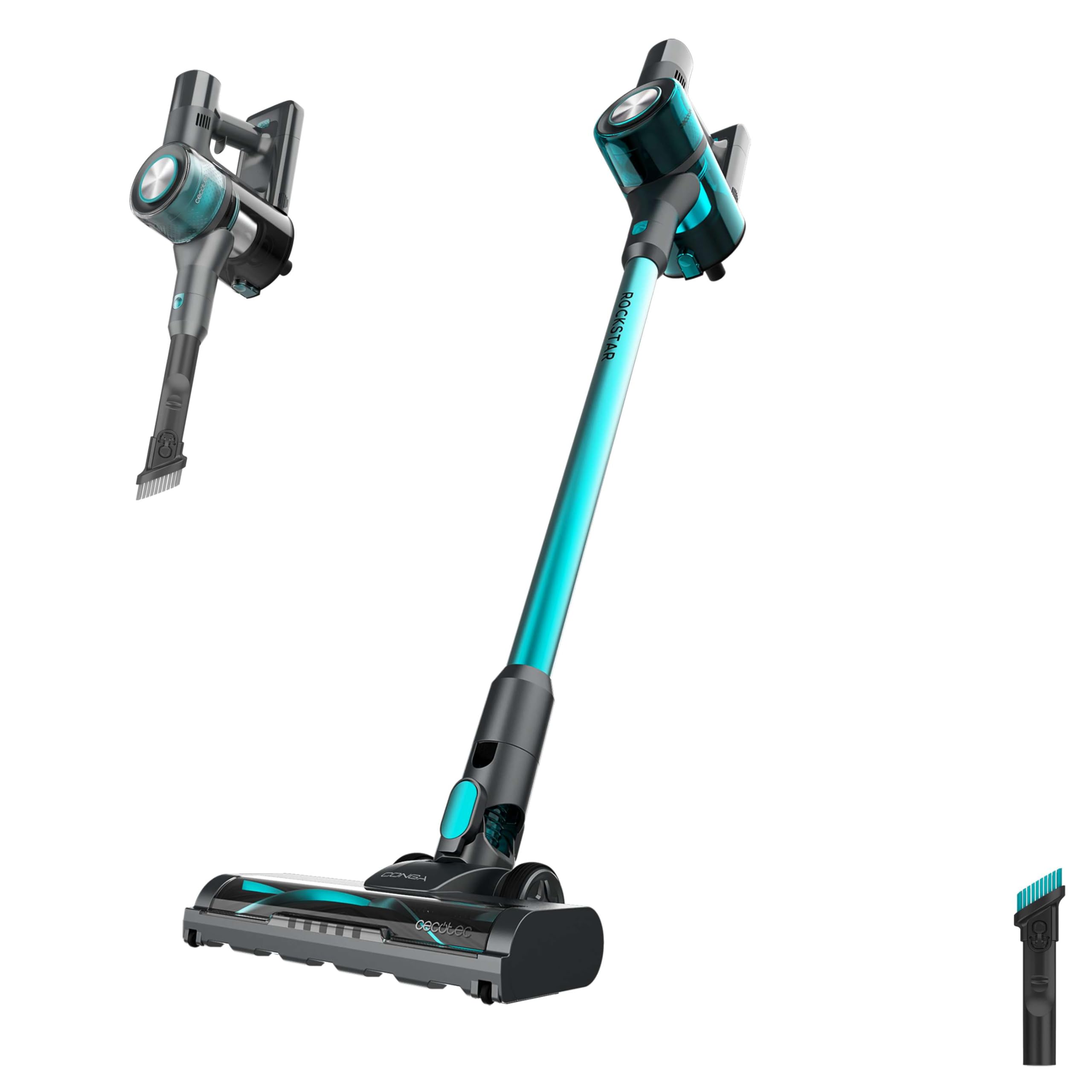 Cecotec Aspiradora Escoba Sin Cable Conga Rockstar 1500 Horizon X-Treme XL. 215W Potencia Total, Autonomía 60min, Cepillo Mixto, 2 Modos de Succión, Parallel Cyclone System, Depósito 600ml — view 9