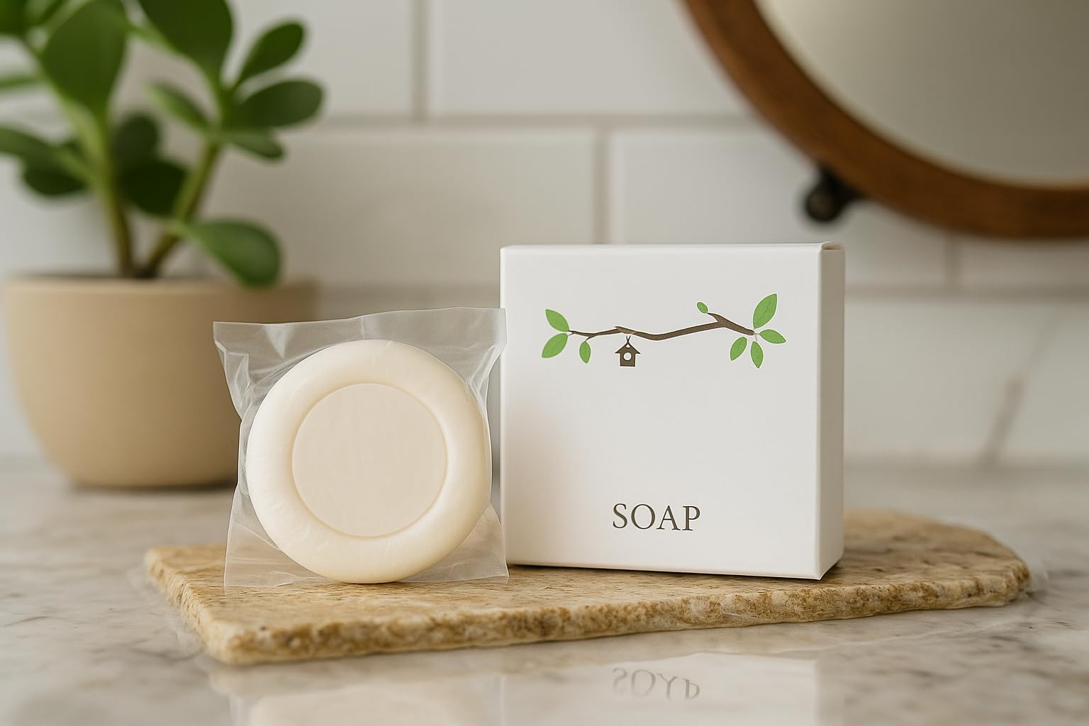 Purely Serene Shea Butter Hotel Guest Soap 20g Pack of 200 | Moisturising Mini Bath Soap | Individually Wrapped Bulk Amenities for Hotels, Resorts, PG, Airbnb 3