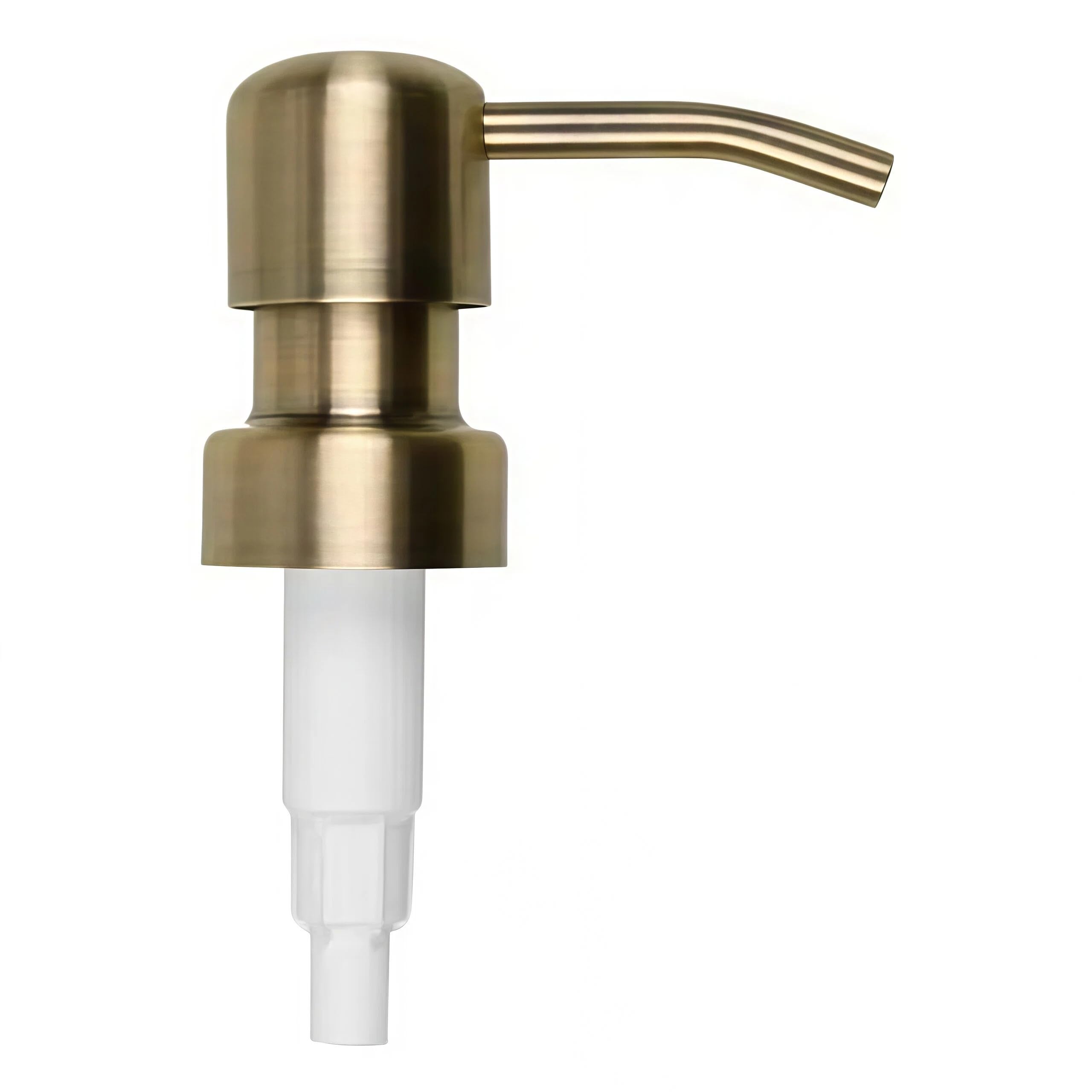 1 Pack Viantage Antique Soap Dispenser Pump Replacement Heads, 304 Stainless Steel Gold Screw-In Lotion Pump, 28/400 Thread for Bottles DIY Kitchen Bathroom