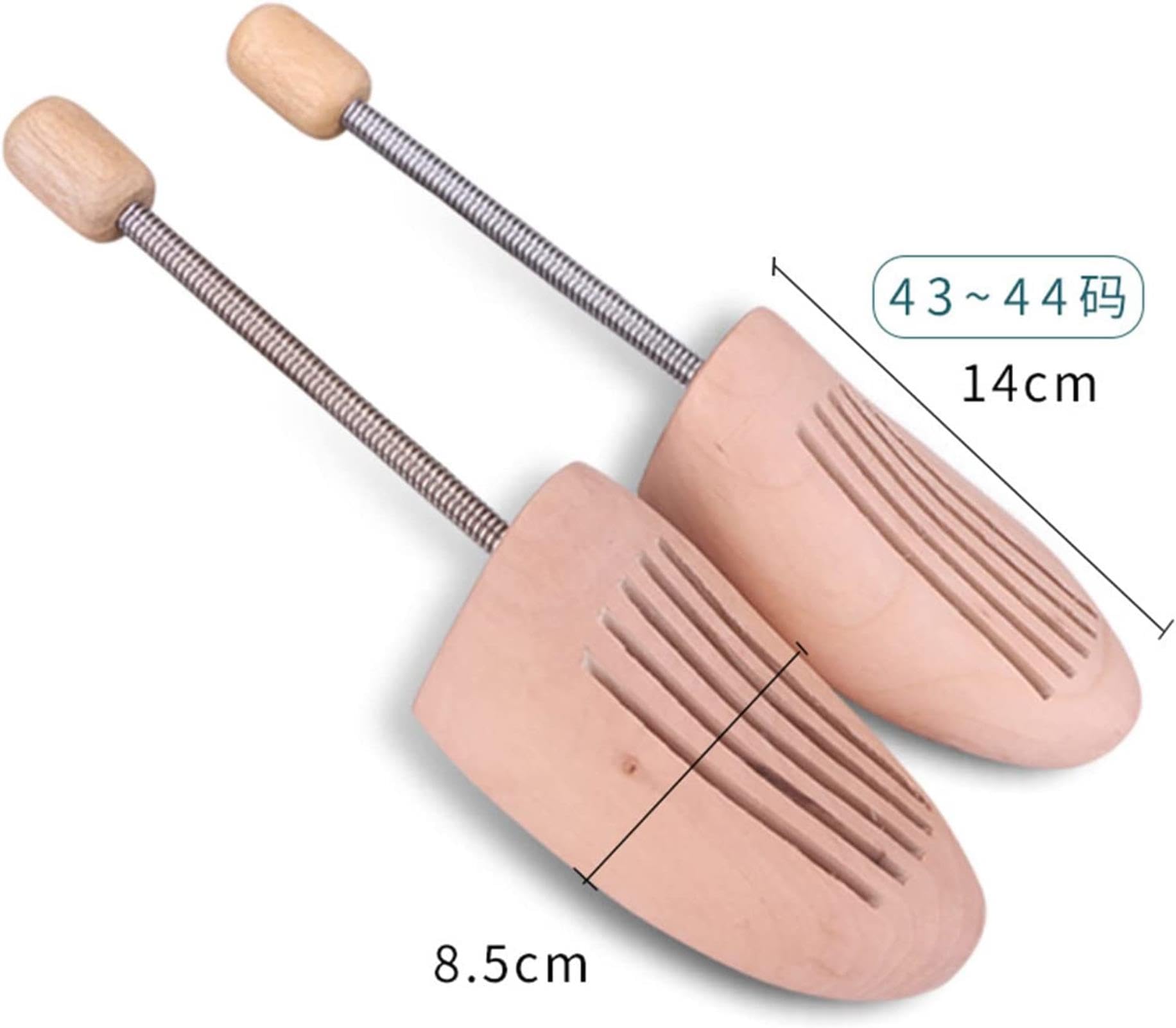 Árbol de zapatos de madera con espiral, árbol de zapatos de madera real que absorbe la humedad, camilla de zapatos con espiral para el cuidado de la forma del zapato, tensor de zapatos de madera,