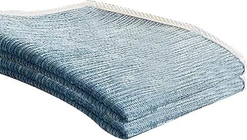 Miniatura 2 de Ckuakiwu Fundas de sofá de chenilla, 27.6 x 83.3 pulgadas, funda de sofá divertida y mullida, funda antideslizante a rayas, protector de colchón