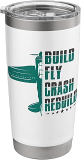 RC Test Pilot Model Plane Pilot Model Flight Stainless Steel Insulated Tumbler