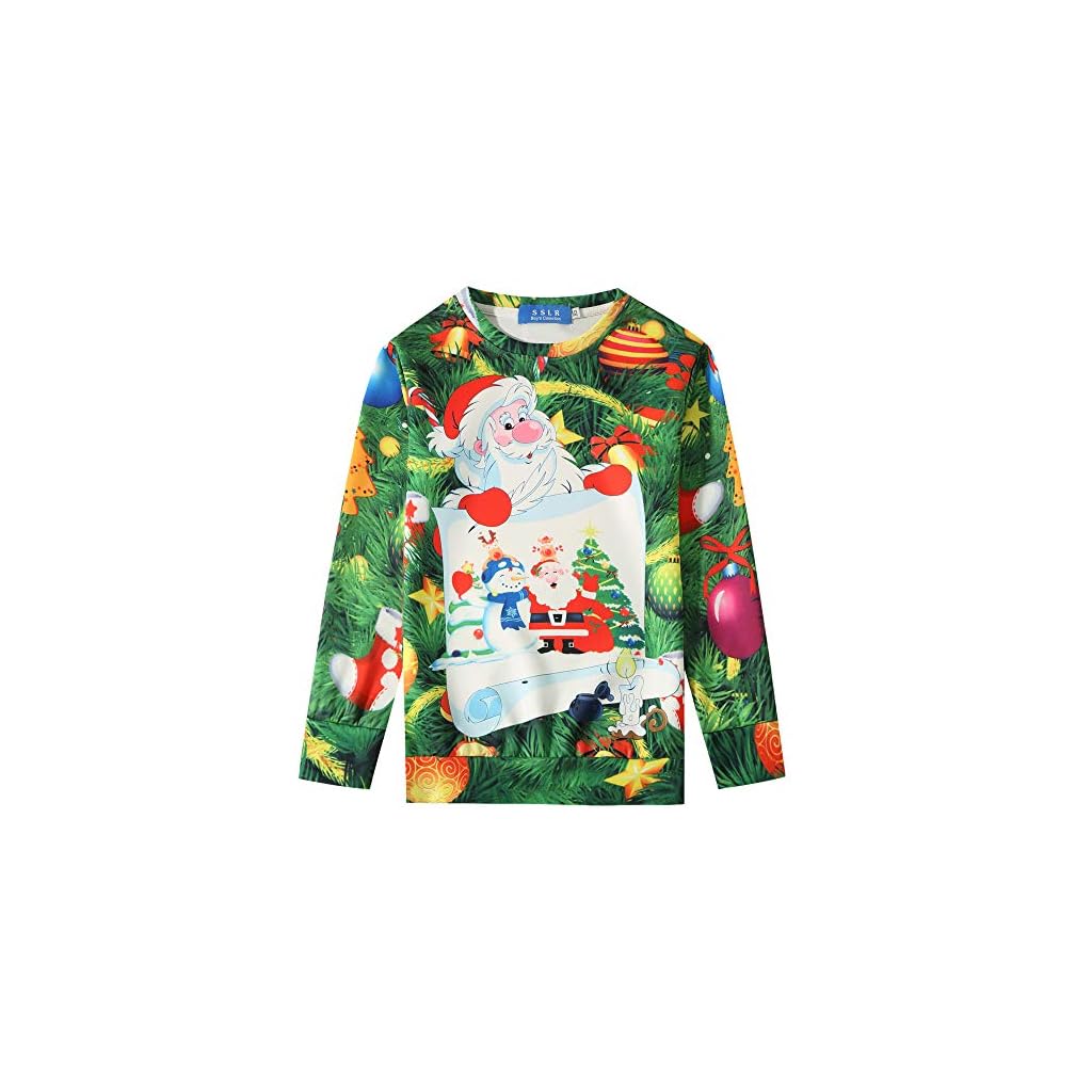 SSLR Family Funny Santa Claus Crewneck Ugly Christmas Sweatshirt