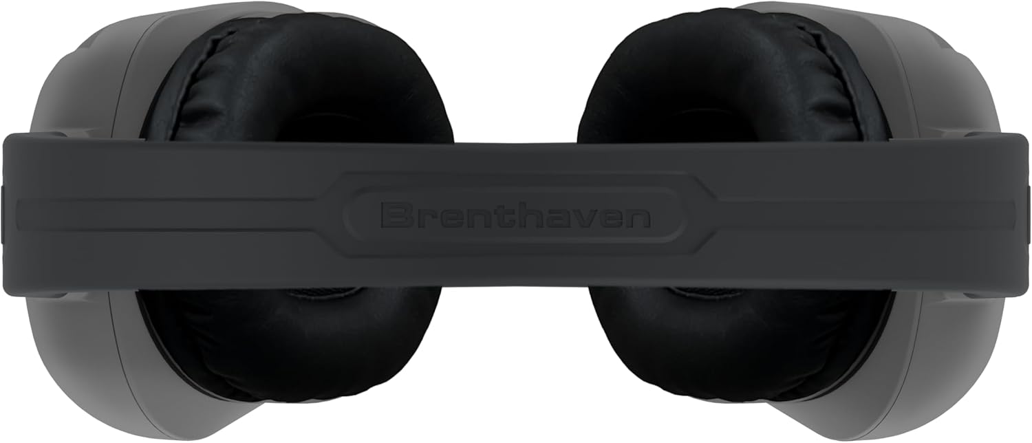 Brenthaven Rugged 2 Wired Headphones No Mic | USB C - Long Tangle Free Chew-Proof Cord - Reliable Drop Tested and Comfortable for Kids K-12 Students Classroom and School Use - Red