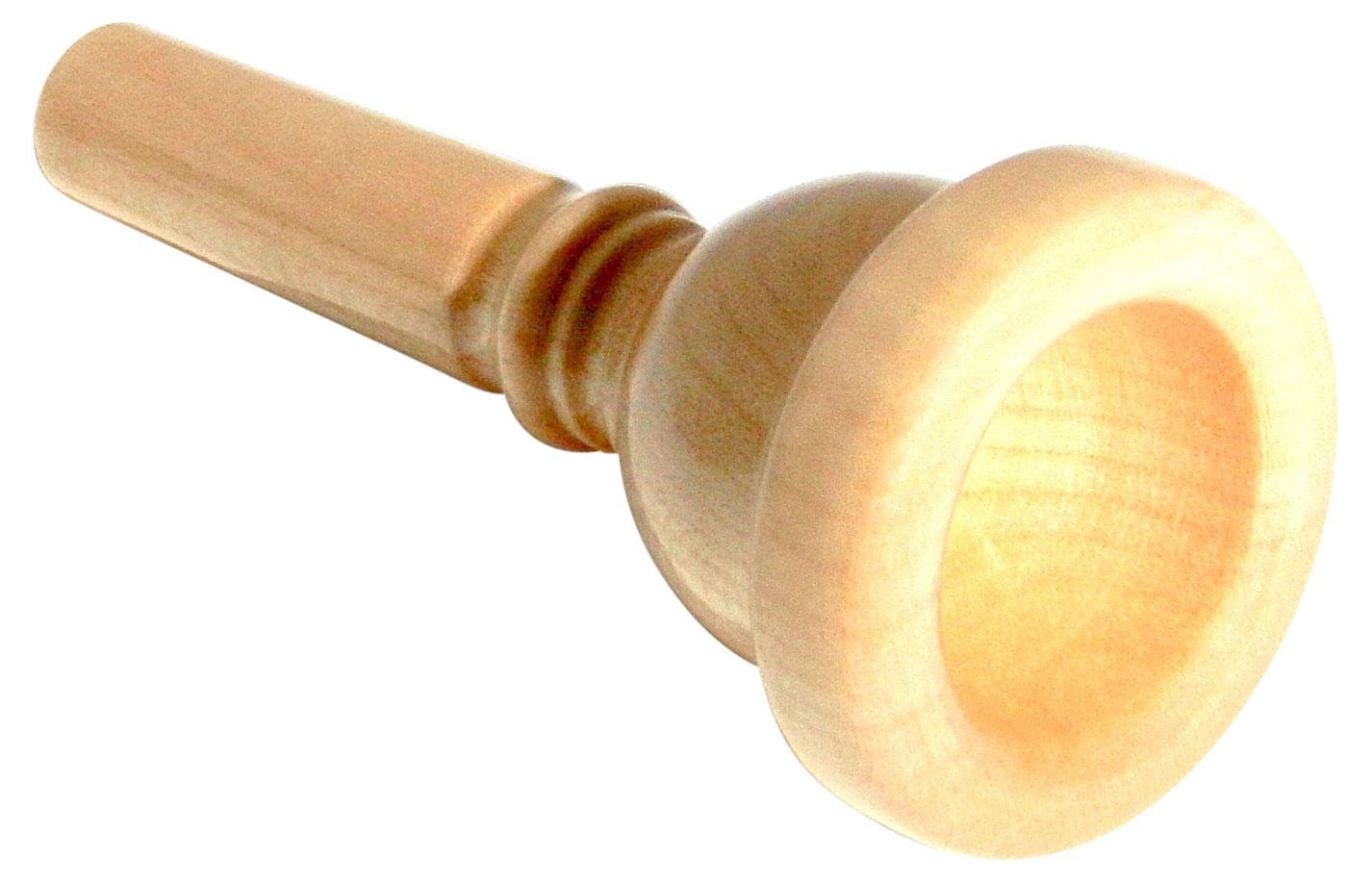 Rieger & Gräf 11C-S Ahorn Mundstück für Posaune (hochwertiges Munstück für Posaune aus Ahornholz mit kleinem Posaunenschaft & mitteltiefem Kessel)