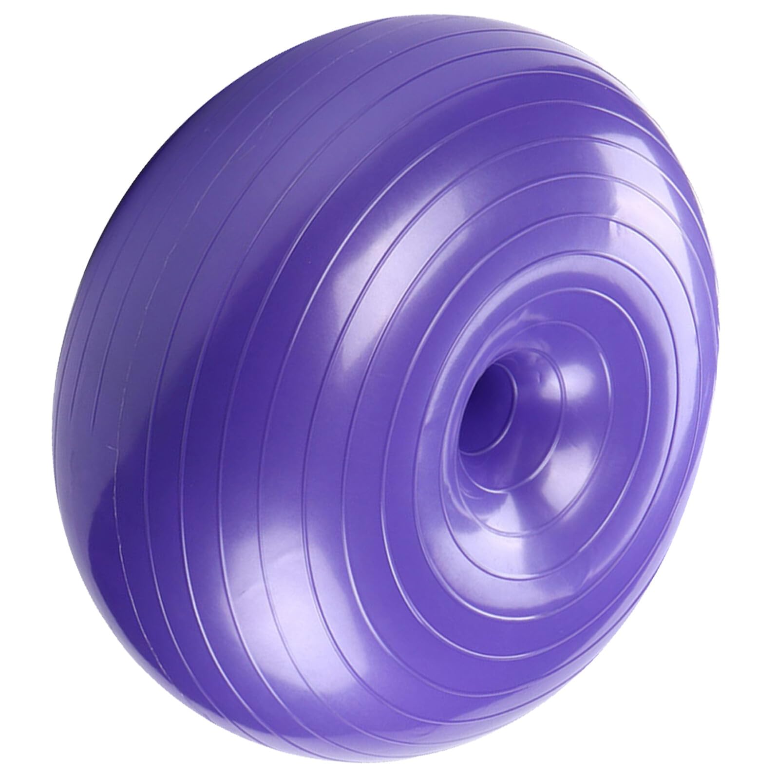 BESTonZON Lilaer Donut Yoga Ball aus PVC mit Luftpumpe für Pilates
