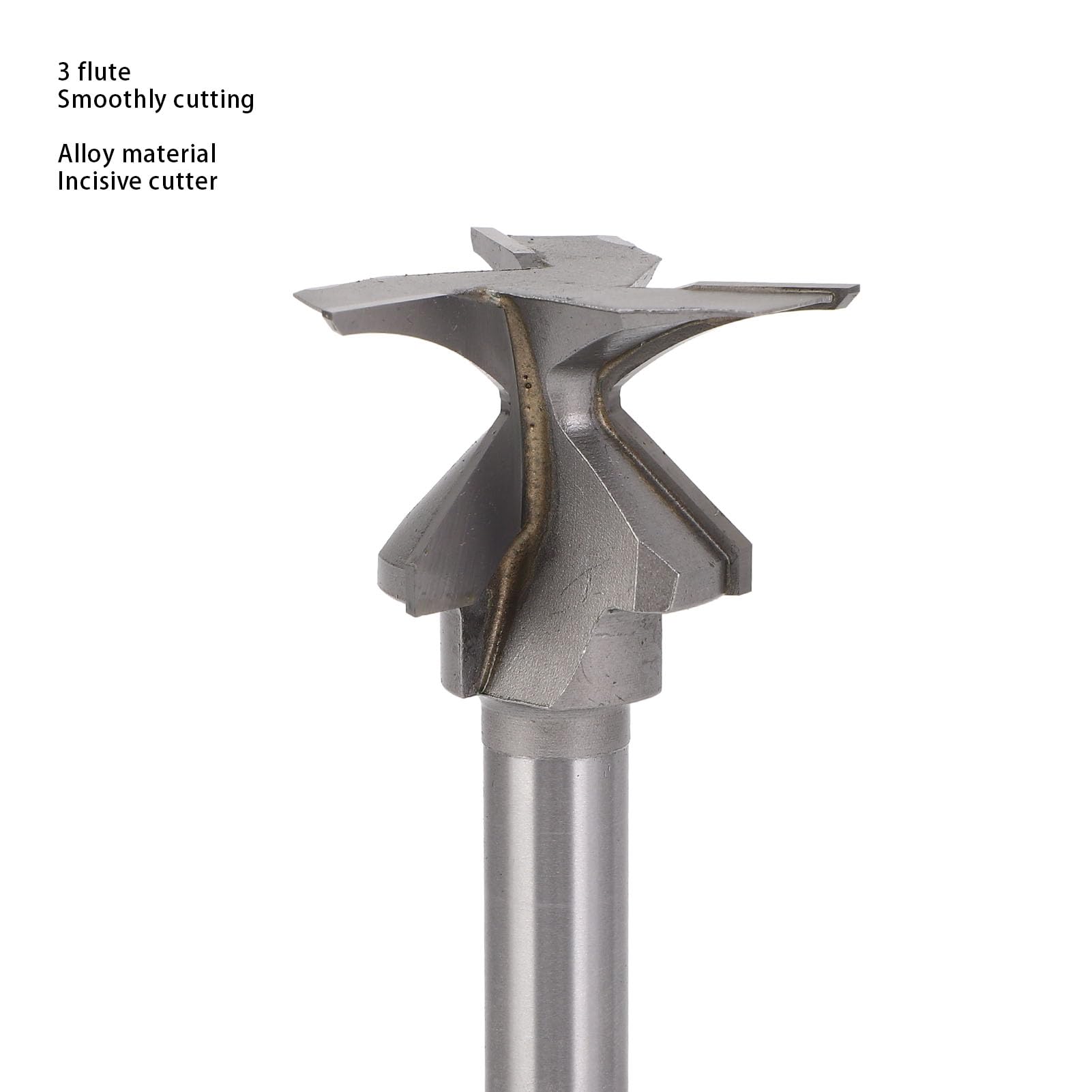 Punta per Fresa per Legno con Gambo 1/2 Pollice con Punta R, Punta per Fresa per Coltello Integrata per Piegatura Ad R30 per Spessori 16-30 Mm, Punta per Fresa per Linguetta e