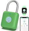 Fingerprint Padlock,Gym Locker Lock,Smart Padlock with APP Unlock,Fingerprint Lock USB Rechargeable for Gym Locker,Locker, School,Storage, Luggage