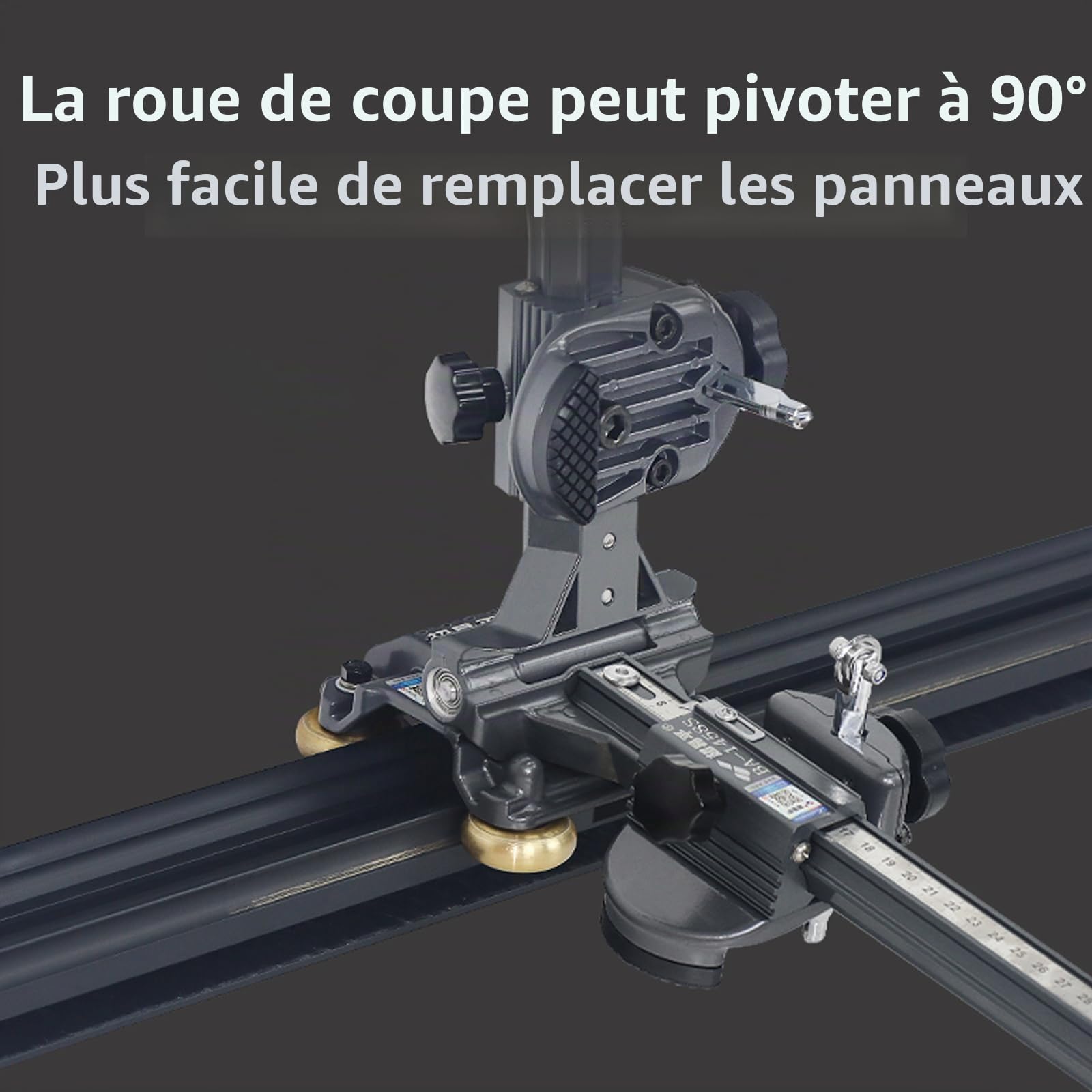 Coupe-Carreaux Manuel T 2000 mm, Précis Pour Grand Format Carrelage, Porcelaine Et Céramique. Lame Tungstène Haute Résistance, Coupe Lisse, Usage Ergonomique Professionnel