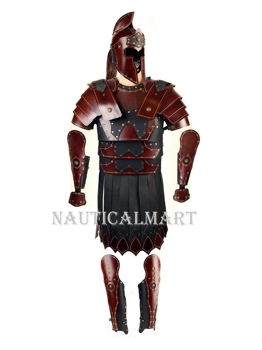 NauticalMart Full Roman Armor Set - Leather Armor for LARP Halloween Outfit