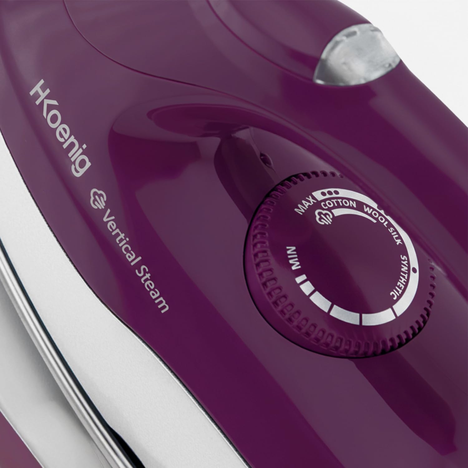H.Koenig V8 Centrale vapeur verticale Haute Pression 8 bars puissante et continue 100g/min, Autonomie illimitée, Semelle Céramique, Rapide, Compact, Puissante 2400W, réservoir 1,7L