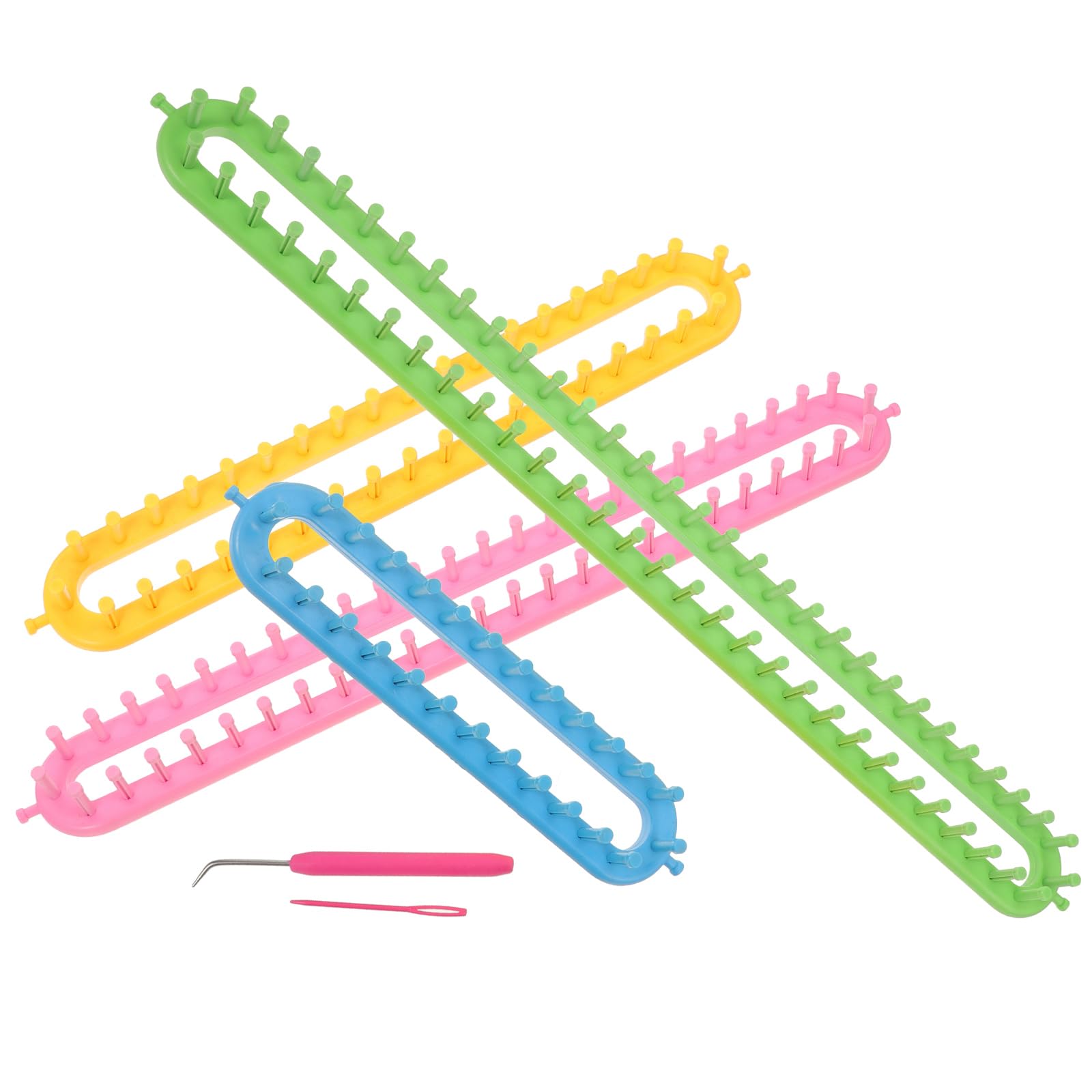 Métier à tricoter écharpes bonnets accessoires tricot crochet kit DIY 4 pièces