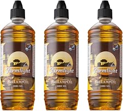 HORECA CANDLES Organic Lemongrass Lamp Oil - 3x1L - For Oil Lamps, Garden Torches & Lanterns - Natural Fragrance & Long Lasting