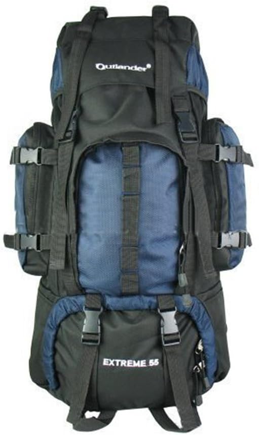 UNISTRENGH 55L Hiking Backpack Outdoor Waterproof Daypack for Sport Camping Fishing Travel Climbing Mountaineering Cycling (Blue)
