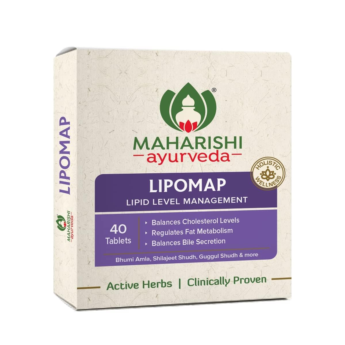 MAHARISHI AYURVEDA Lipomap Balances Control- Pack of 12 x 2 * 20 Tab