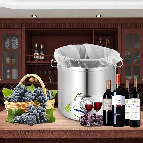 Miniatura 5 de Bolsa de preparación, paquete de 2 bolsas extra grandes (26 x 22 pulgadas), bolsas reutilizables de malla fina para sidra de frutas, manzana, uva