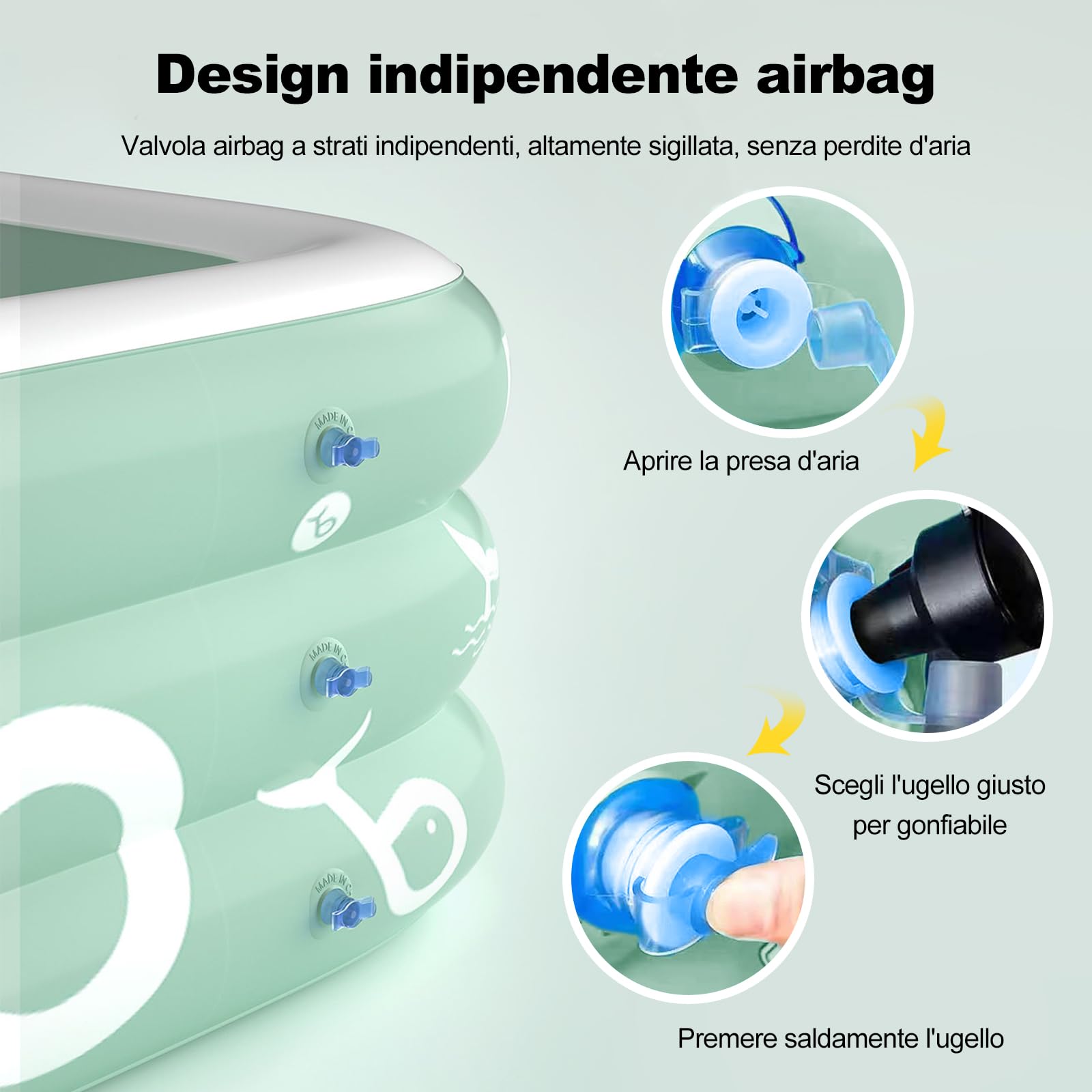 Ergocar Piscina Estiva La Piscina Gonfiabile All'Aperto è Dotata Di Scivolo Incorporato. Piscine Fuori Terra Per Bambini e Adulti. Piscina Ricreativa Per l'Intrattenimento Familiare