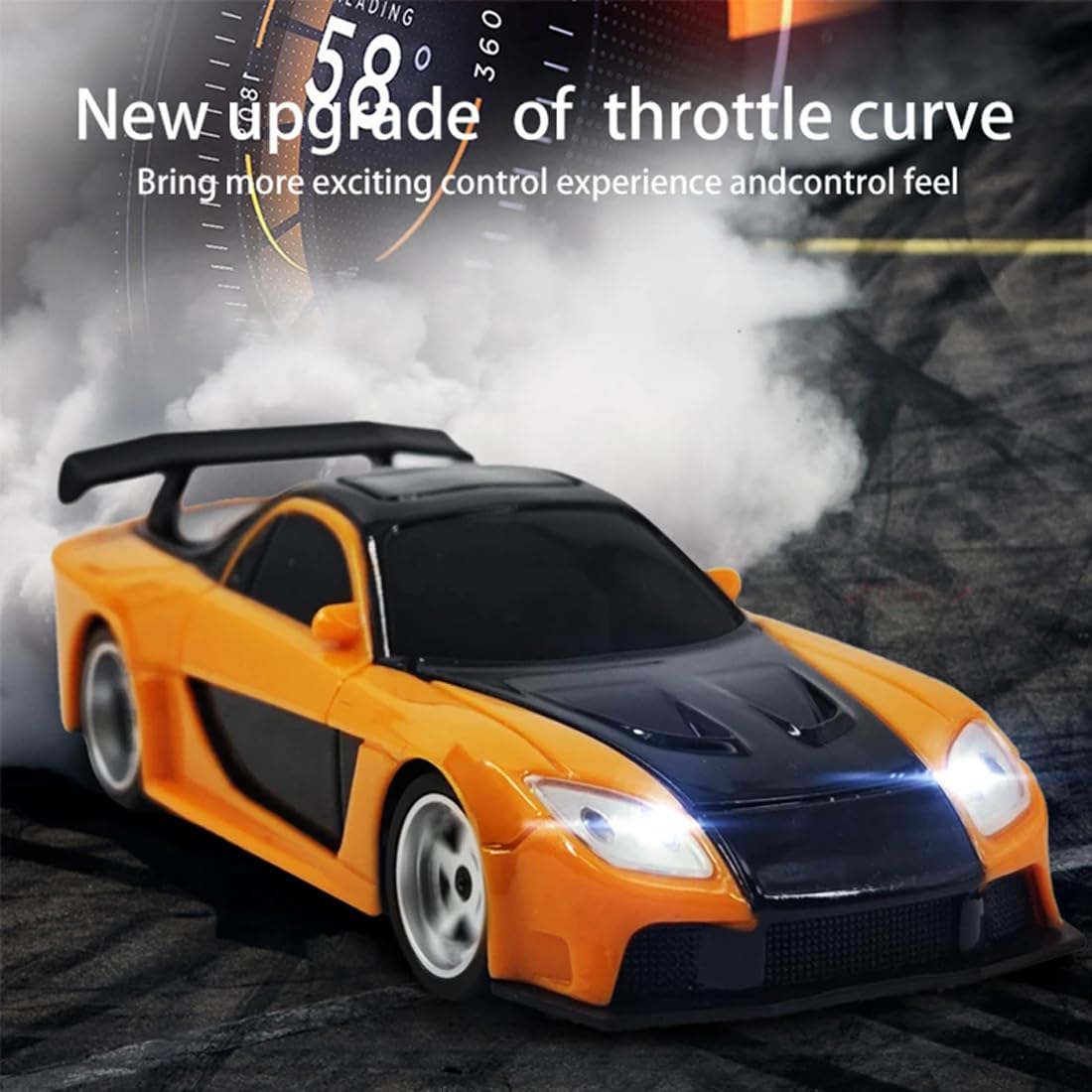 Amazon.com: ROUASD 1/43 Mini RC Drift Car, 2.4GHz Full