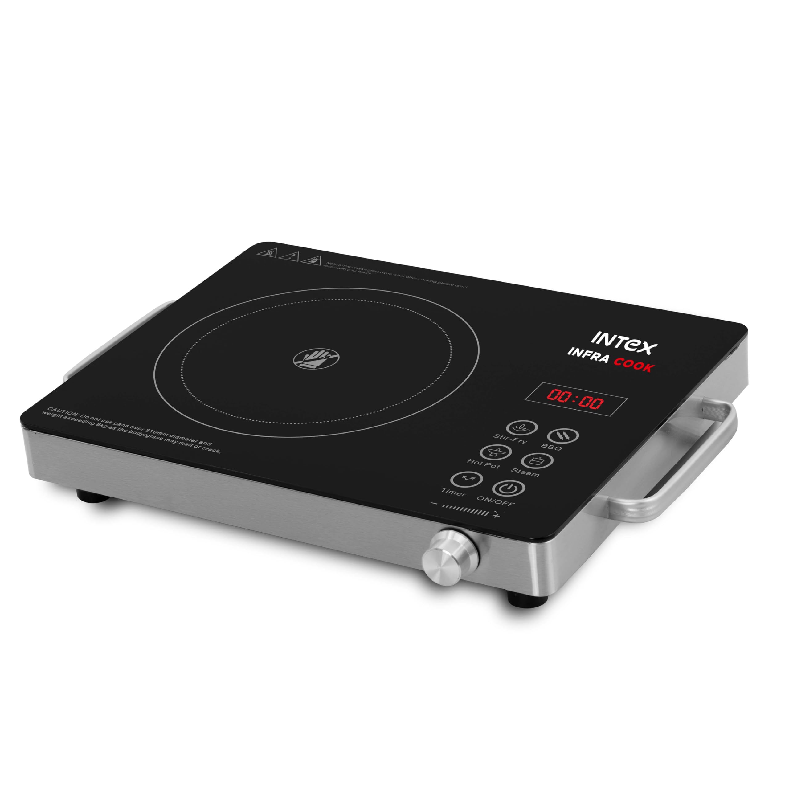 Intex Infra Cook Infrared Cooktop 2200W with Touch Control Panel, LED Display, 4 Cocking Mode, | Built with Timer, Overheat Protection, Fast Heating Electric Cooktop for Kitchen-image-43
