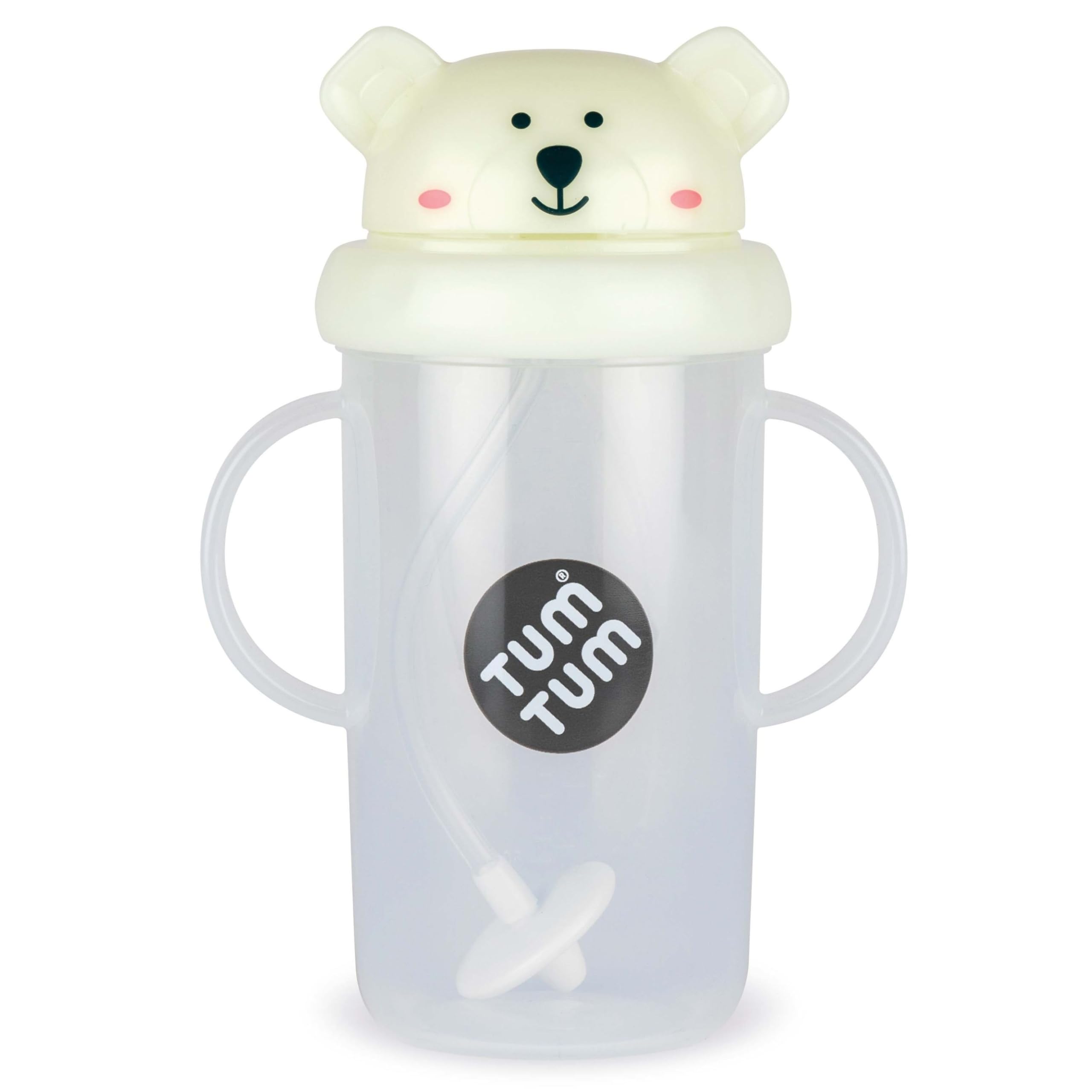 TUM TUM 3 in 1 Free Flow Baby Trainer Sippy Cup for Toddlers | 300ml | Baby Cup Designed with Feeding Specialist | Food Grade Silicone BPA & Phthalate Free Sipper | Straw Cup Bottle | Polar Bear