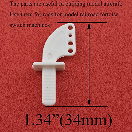Acoeitl Nylon Control Horns 21X11Mm 4 Holes With Screws Mellow Corner Lightweight Stiff Hold Grip Easy Cut Needed Length For Rc Model Airplane Helicopters Glider Remote Control Foam Replacement 10Pcs #TOP1