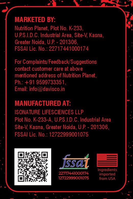 Image of Nutrition Planet Blood Shower Pre Workout (250g, 50 Servings) (Fruit Punch)
