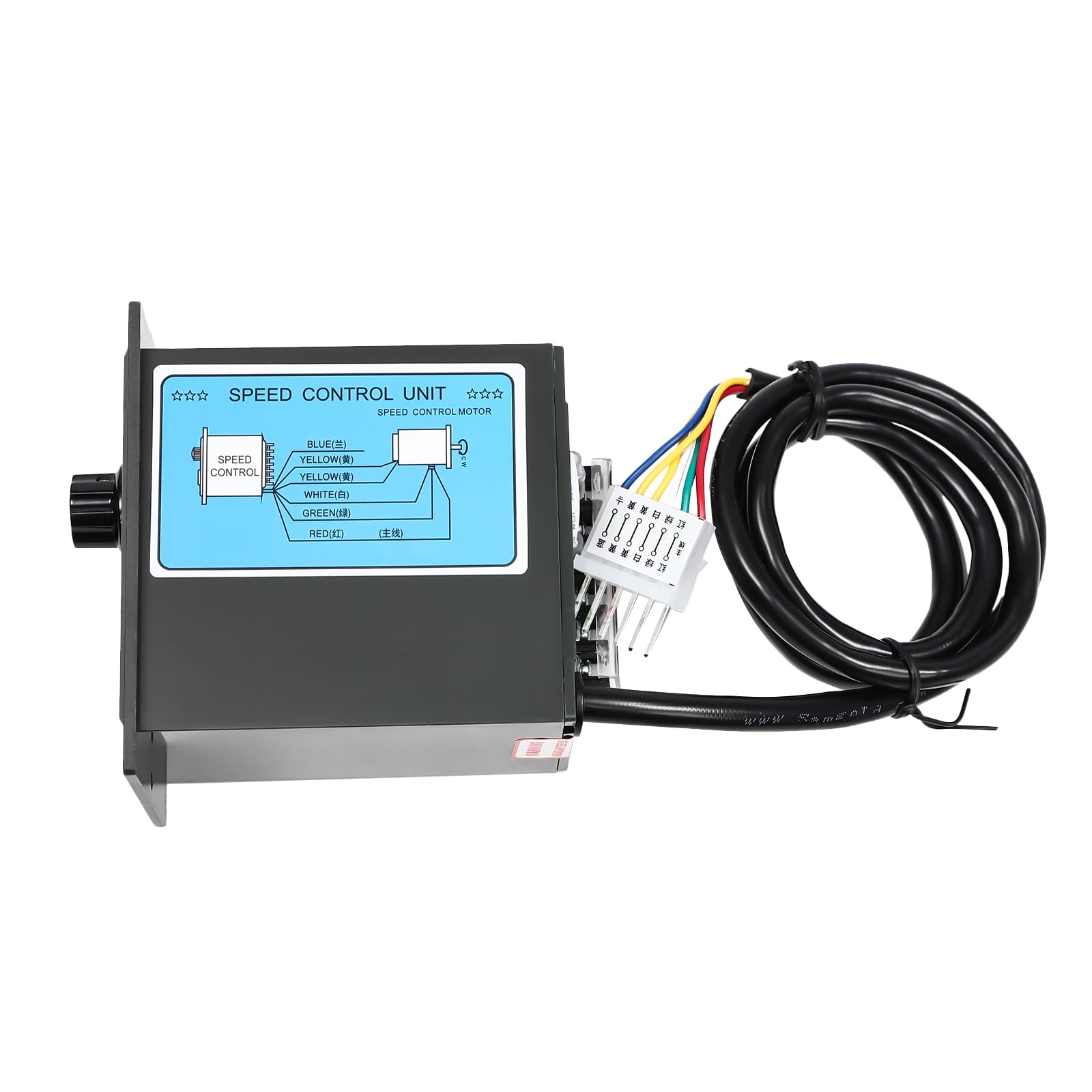 Moteur de réducteur à vis sans fin, 120W 220V Contrôleur de vitesse industriel, Rapport de réduction: 30: 1, Moteur électrique à engrenages, pour équipement de bureau