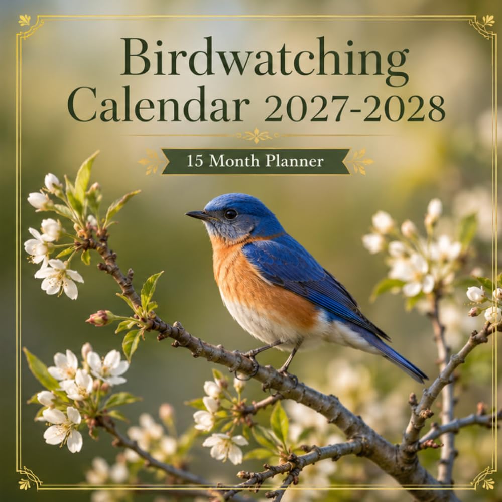 Birdwatching Calendar 2027–2028: 15 Month Planner