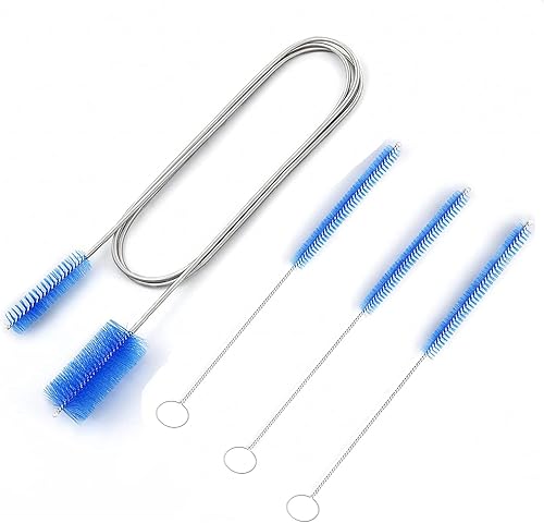 Miniatura 4 de Juego de 100 popotes de silicona reutilizables con cepillo de drenaje flexible para pajitas