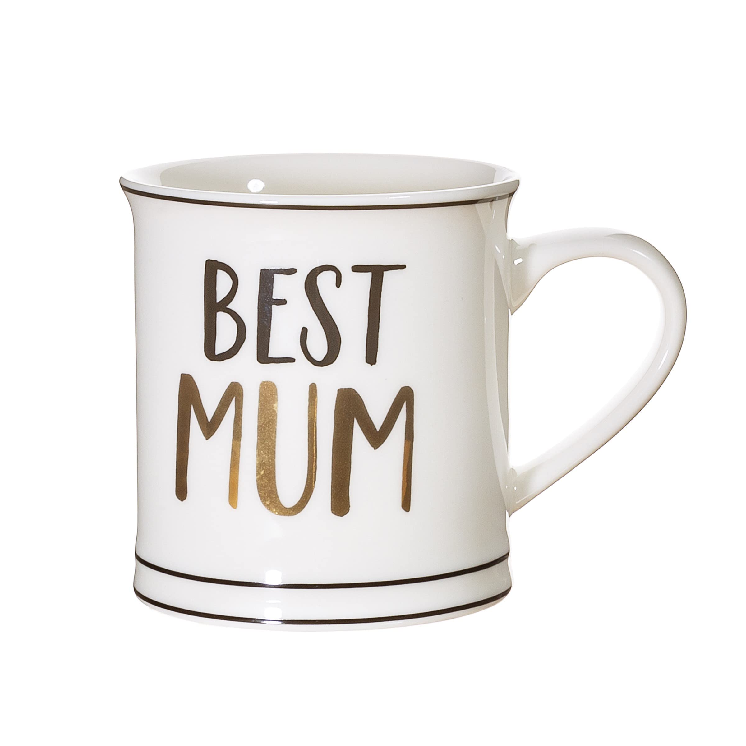 Sass & Belle Best Mum Mug, Gold,white - Image 2
