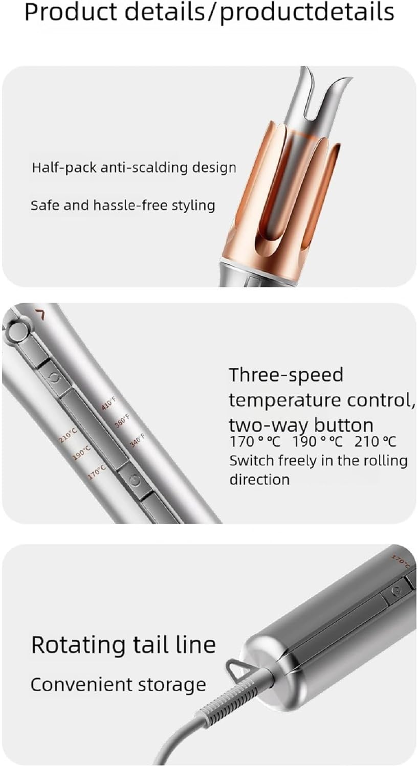 Fully Automatic Curling Iron, 30 Second Rapid Heating, 3-Speed Intelligent Temperature Control Suitable For Different Hair Types, Thickened Anti Perm Teeth, and 30 Minute Intelligent Power-off. (32MM)