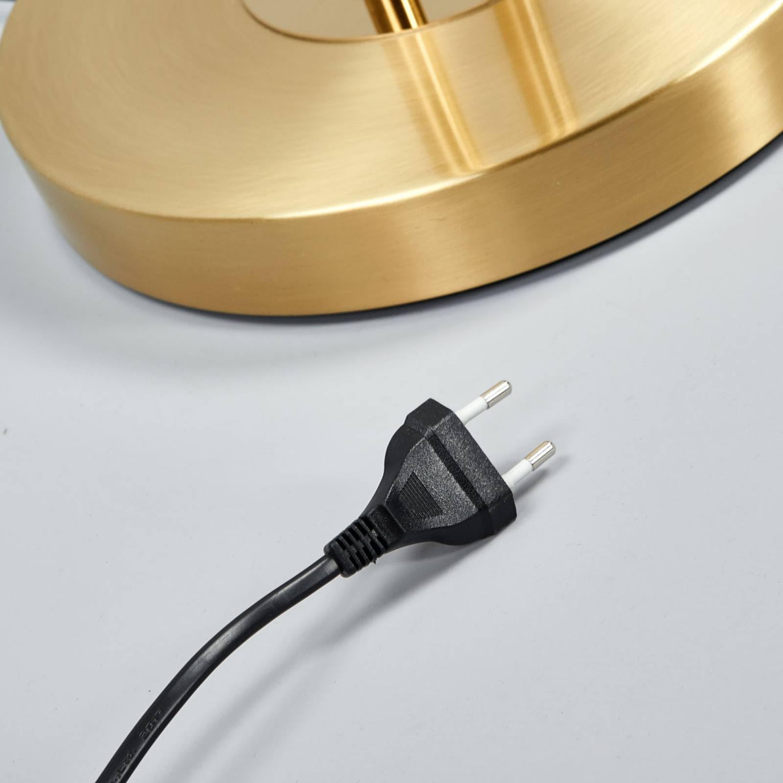 Lindby LED Lámpara de pie Eda (Moderno) en Dorado hecho Metal e.o. para Salón & Comedor (2 llamas, lámpara,