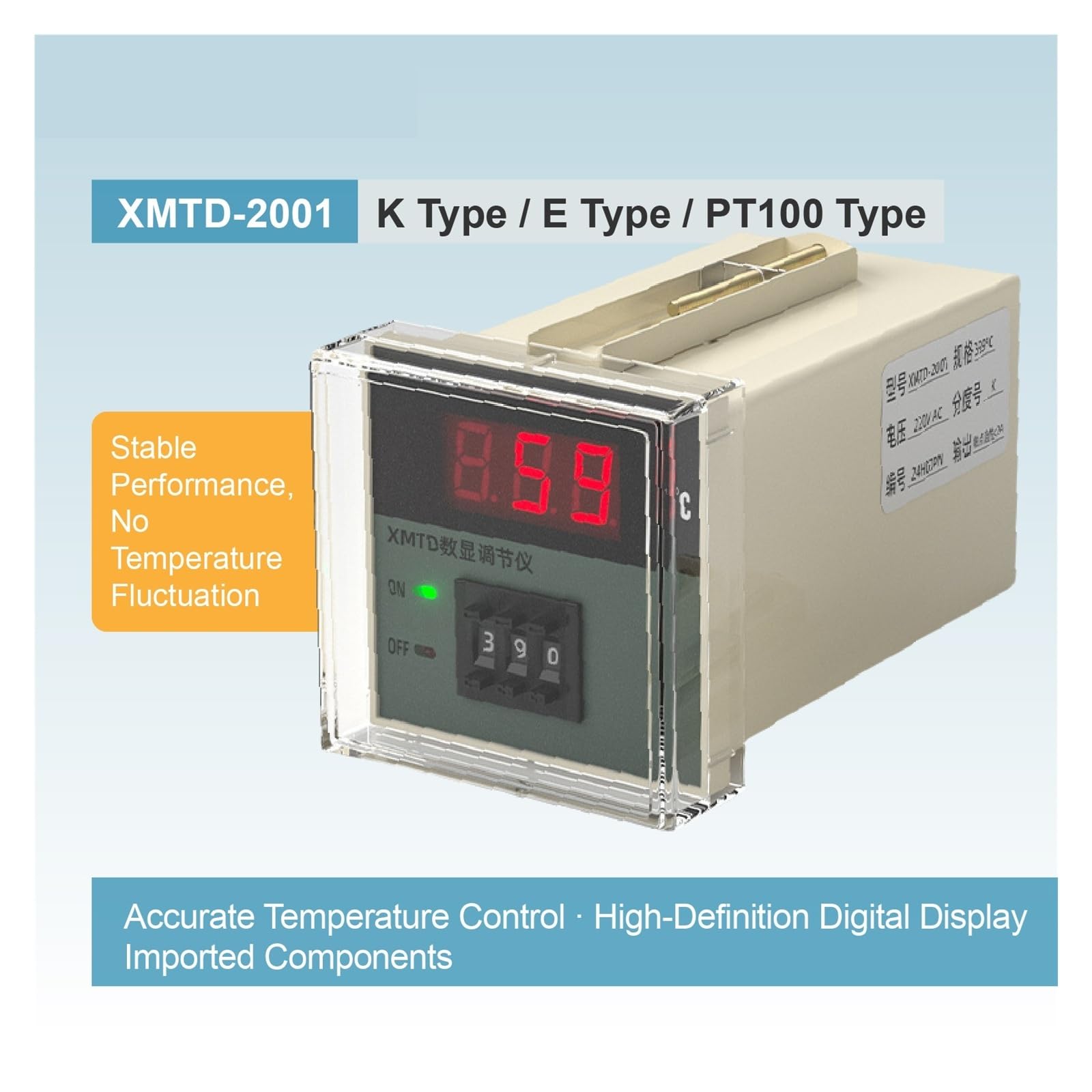 XMTD-2001 cyfrowy regulator temperatury termostat 220V 380V do inkubatorów i szklarni