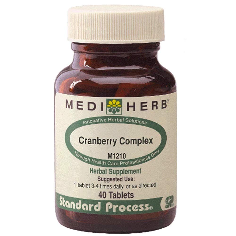 MEDIHERB Cranberry Complex -Encourage Healthy Urinary Tract Function - Promote Healthy Flora In The Urinary Tract - Natural Ingredients - Organic Herbal Supplements - Made in the USA - 40 Tabs