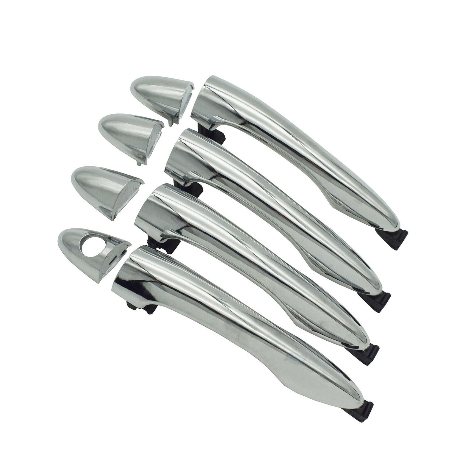 ASDDLLNN Exterior Sliding Door Handle Front Rear Exterior Outside Door Handles Set Chrome 82661-3W000 for Kia for Sportage 2011-2016