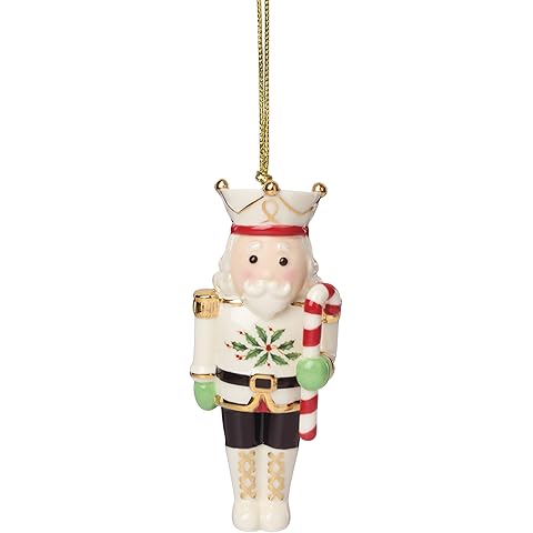 Lenox 897138 Holiday Accent Nutcracker Ornament, Christmas, Decorations