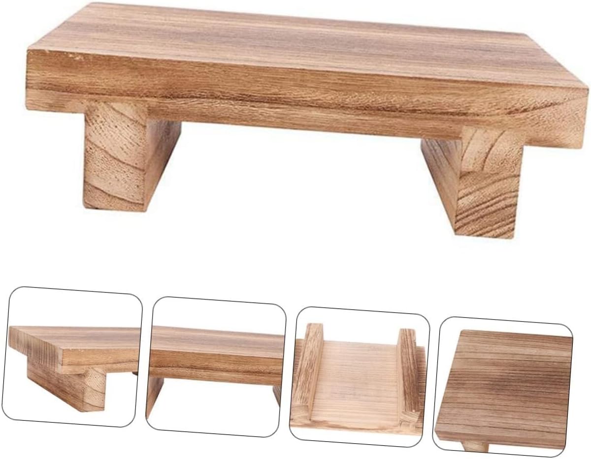 Step Ladder Wood Step Stool Shoe-Changing Bench for Multipurpose Auxiliary Height-Raising Footstool for Bathroom Kichen Living Room stepstool