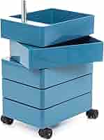 Amazon.co.jp: マジス キャスター付きワゴン 360°コンテナ 5段