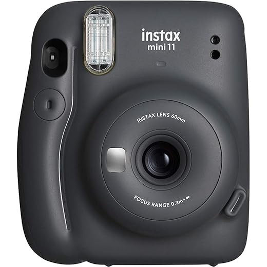 Fujifilm Instax Mini 11 Instant Camera - Charcoal Grey (16654786) (Renewed)