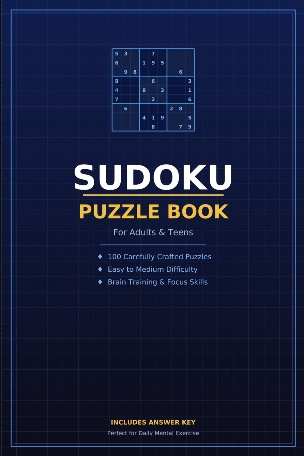 Sudoku puzzle book for adults &teens