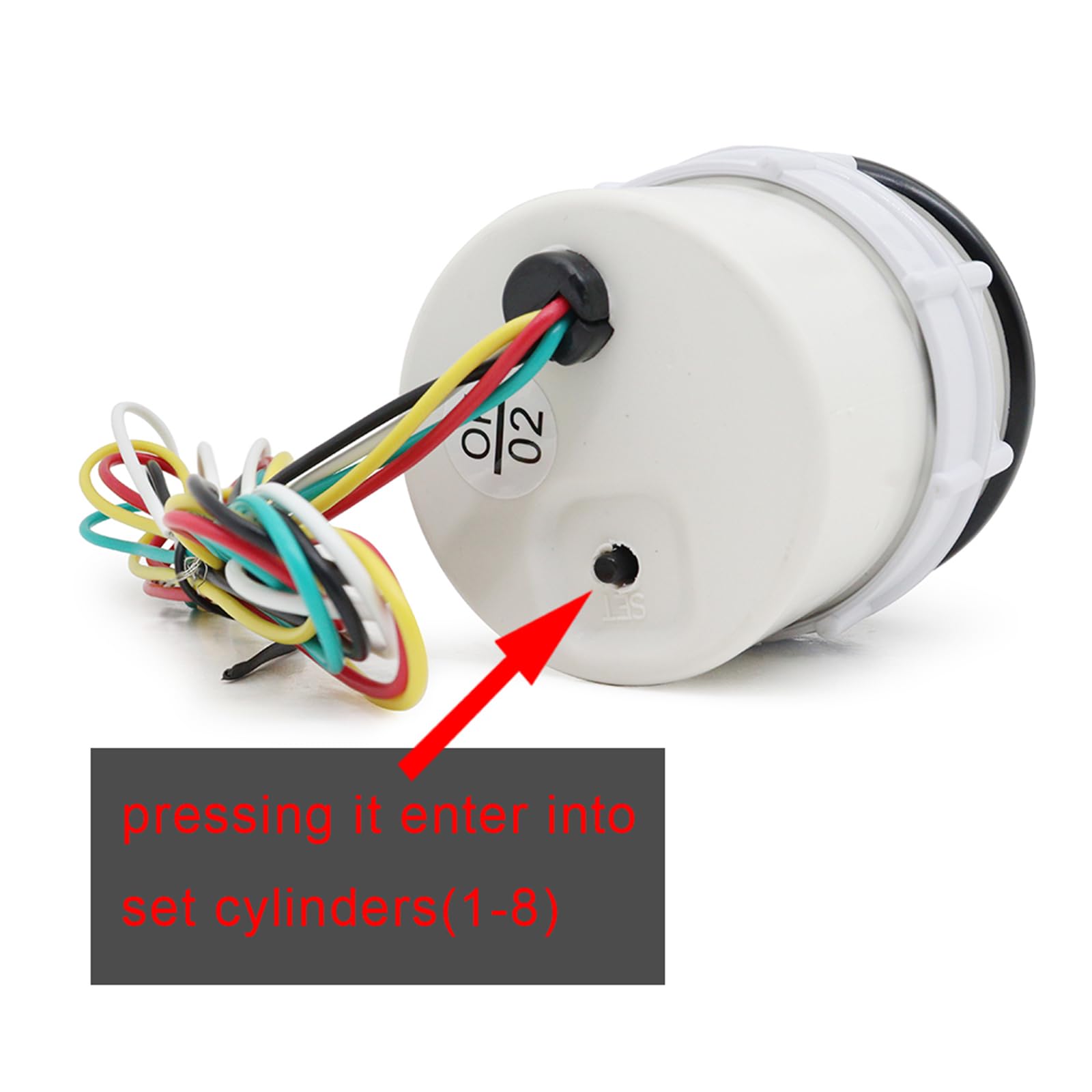 Tachimetro Auto LED 52mm - Contagiri Digitale 0-8000 RPM Per Tutte Le Auto E Moto, Facile Installazione - Foto 11