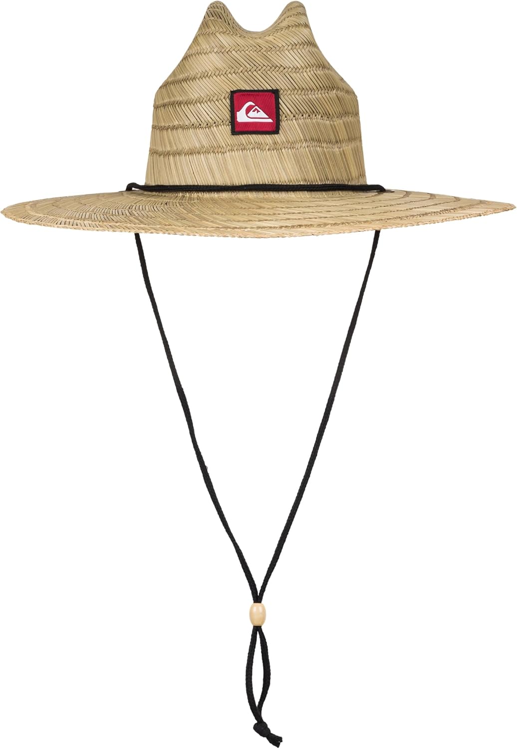 Quiksilver Men's Pierside Lifeguard Beach Sun Straw Hat Small-Medium Natural/Red