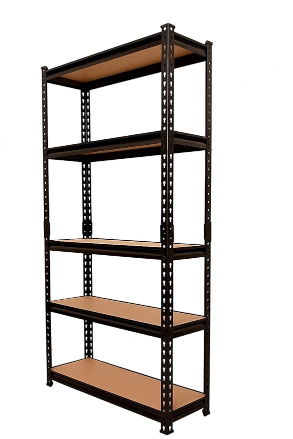 Rincy® Black Adjustable 5Shelf Shelving Unit Storage Rack Utility Rack