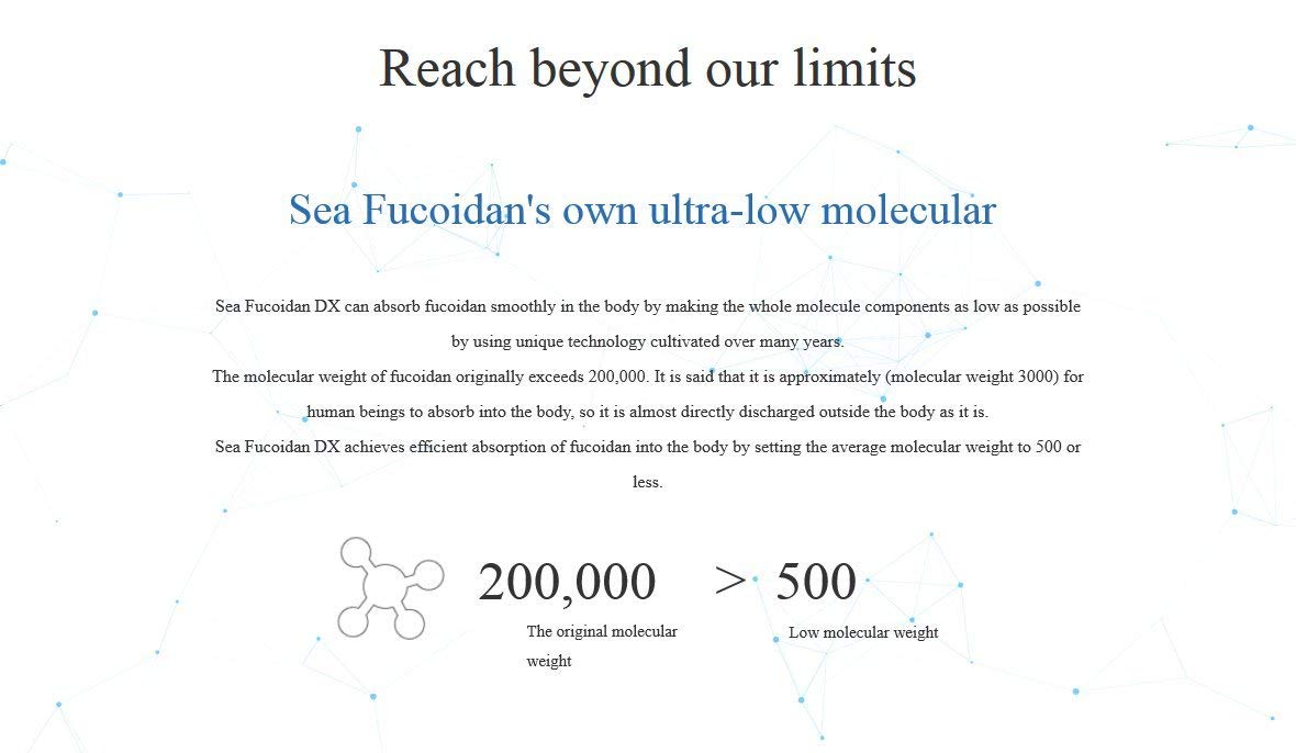 Sea Fucoidan DX 900 ml × 12 Bottles Sweetened Type with measuring cup