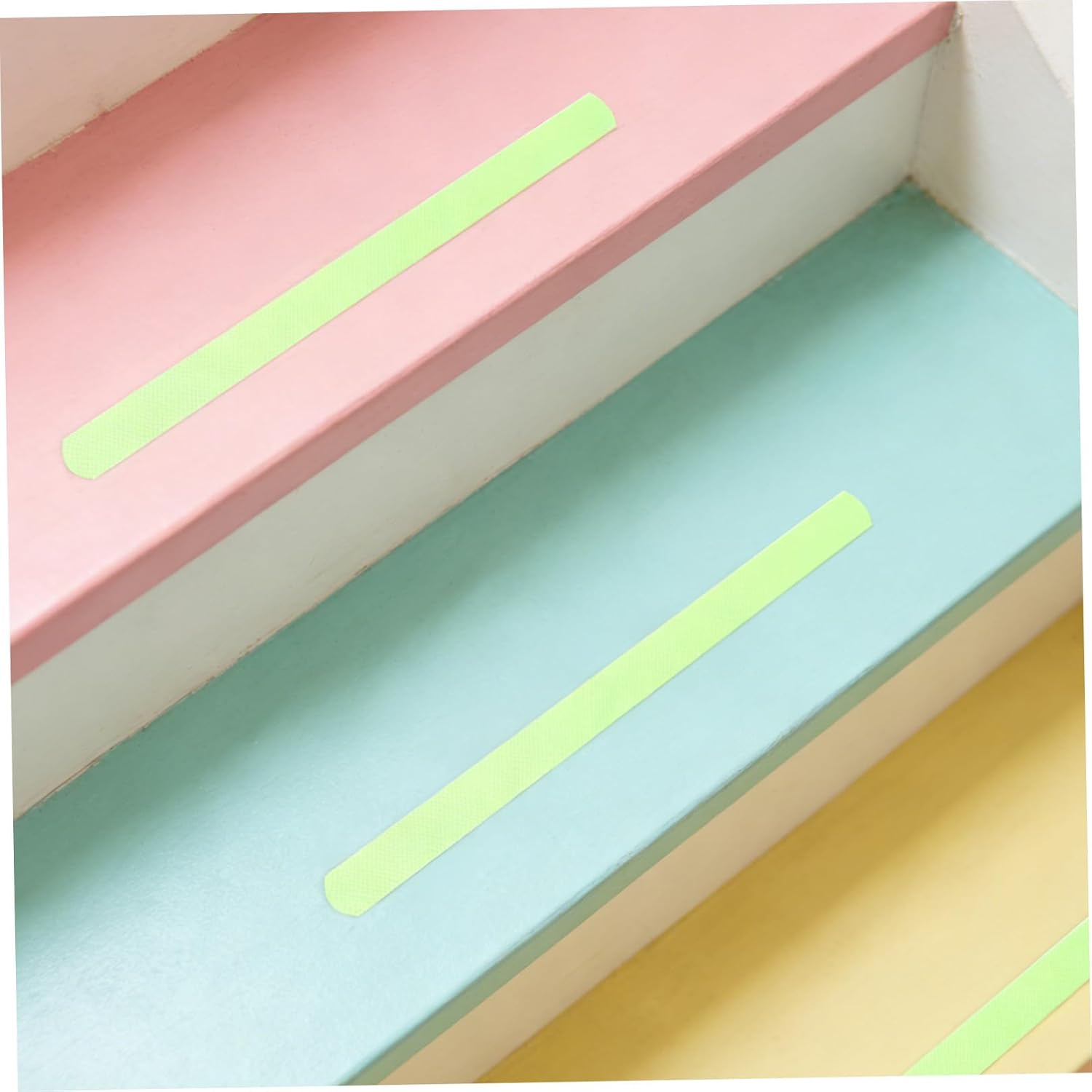 24pcs Night Glow Peva Anti-skid Stair Treads Tape Non-slip Adhesive Grip Strips for Indoor Safety and Security