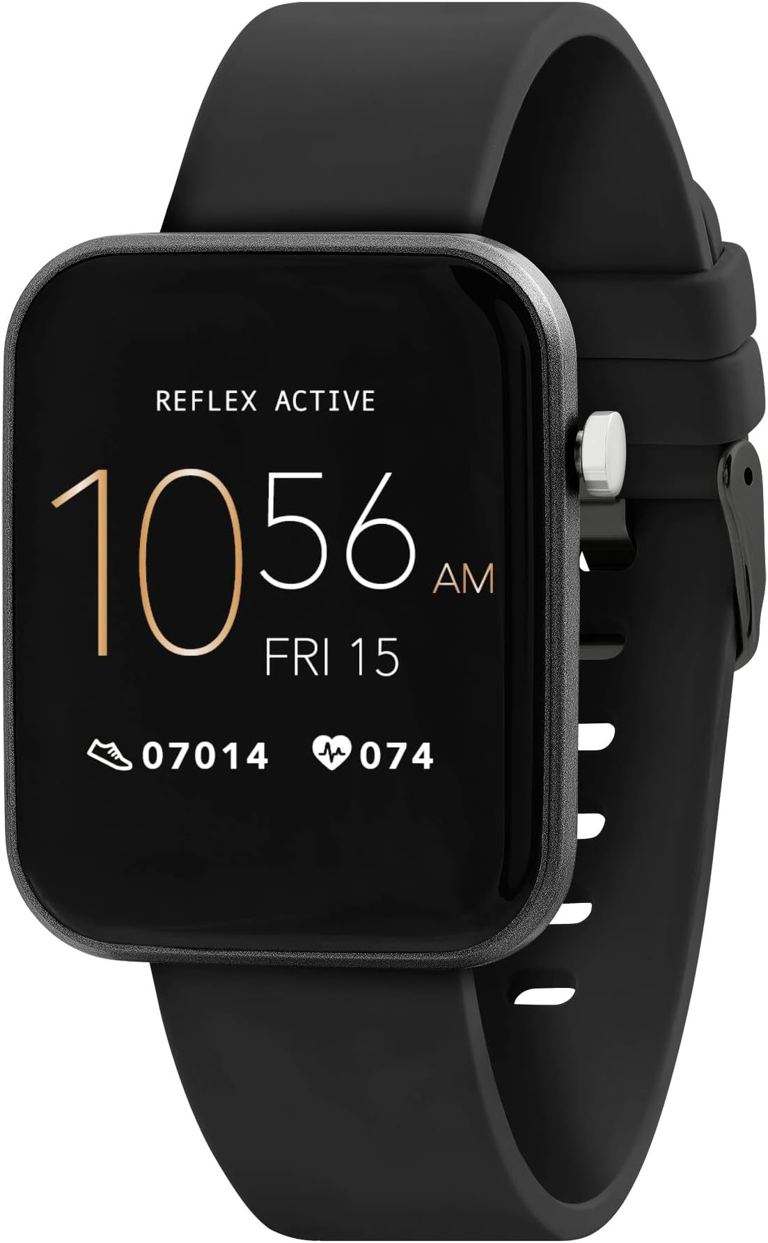 Reflex Active Smart Watch (Series 13) Bluetooth Watch for Men & Women Full Colour Touch Screen Long Lasting Battery Life Black Strap